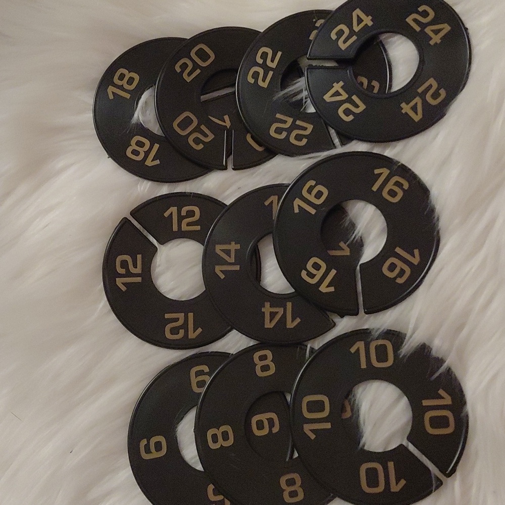 NEW Combined Sets of Closet Size Dividers 6 - 24 and S - XXL! Get Organized Now!